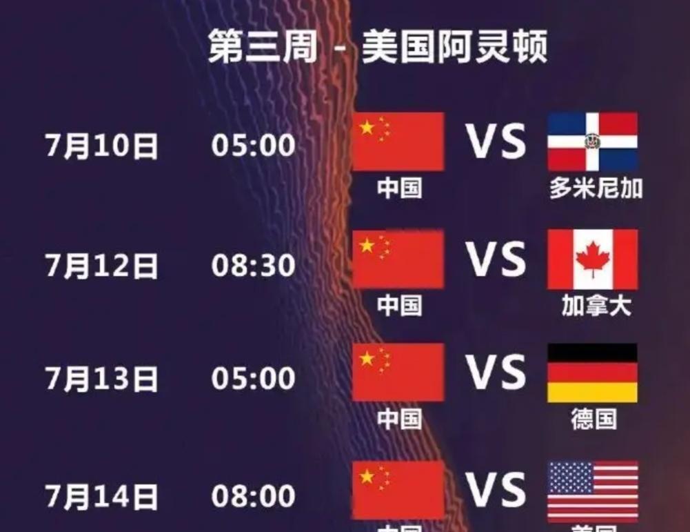 美国站：中国女排能胜几场？2025年7月10—1