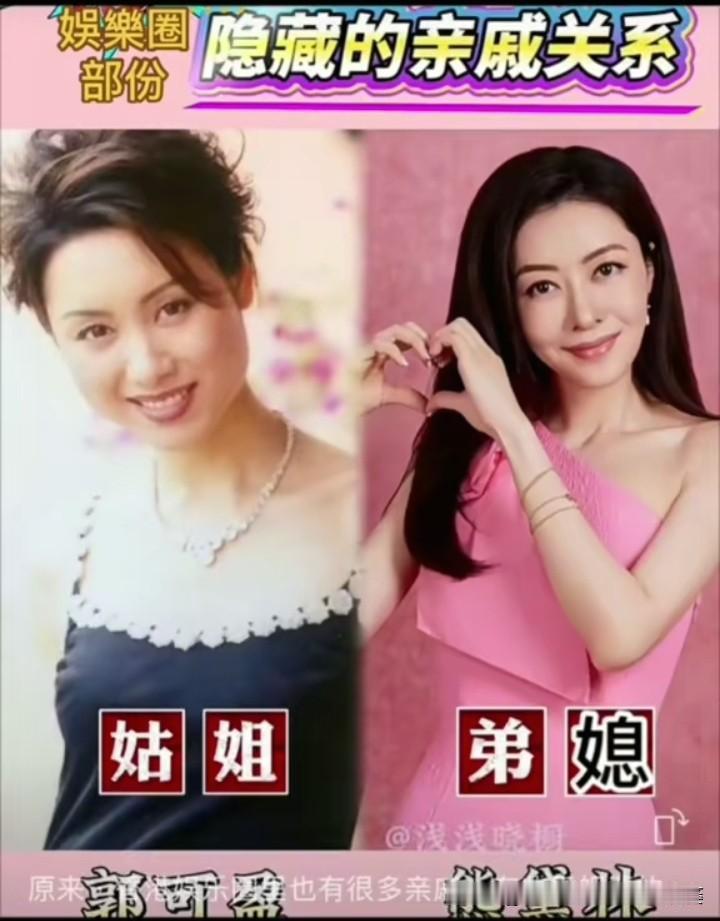 都说香港娱乐圈是个小圈子，很多荧幕上毫无交集的演员，私下竟是实打实的亲戚！有家