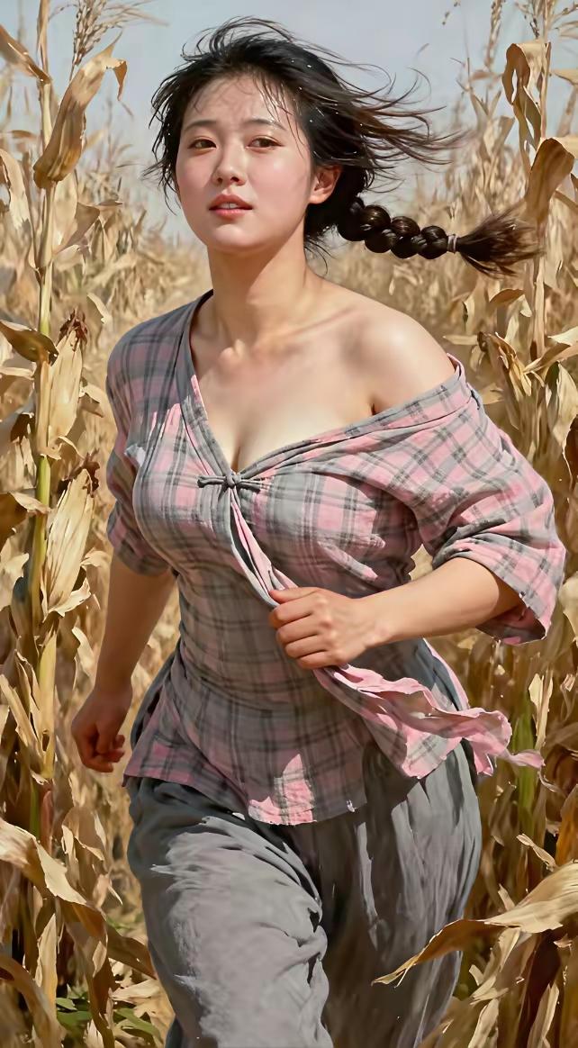 村里有个姑娘叫小芳，长得好看又漂亮，一双美丽的大眼睛，辫子粗又长………