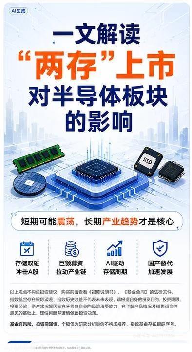 “两存”上市刷屏，半导体板块要变天？最近，长鑫存储、长江存储这对“国产存储