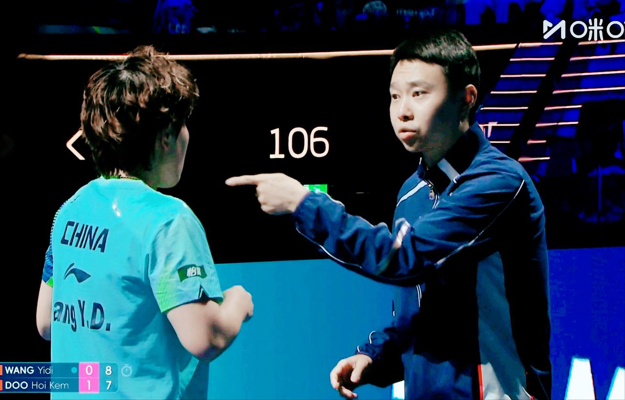 我去，于子洋指导王艺迪被全程曝光了，咱们国乒秘密都被泄露了！于子洋还是让大迪在