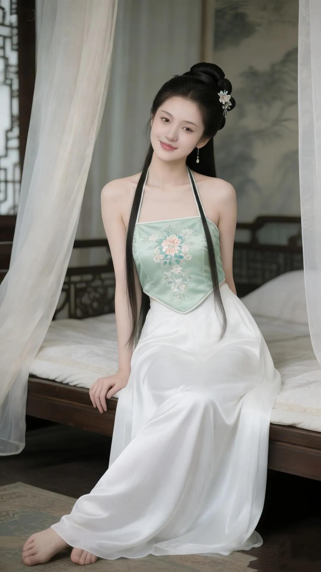 古风美人，花间笑语，梦回千年。