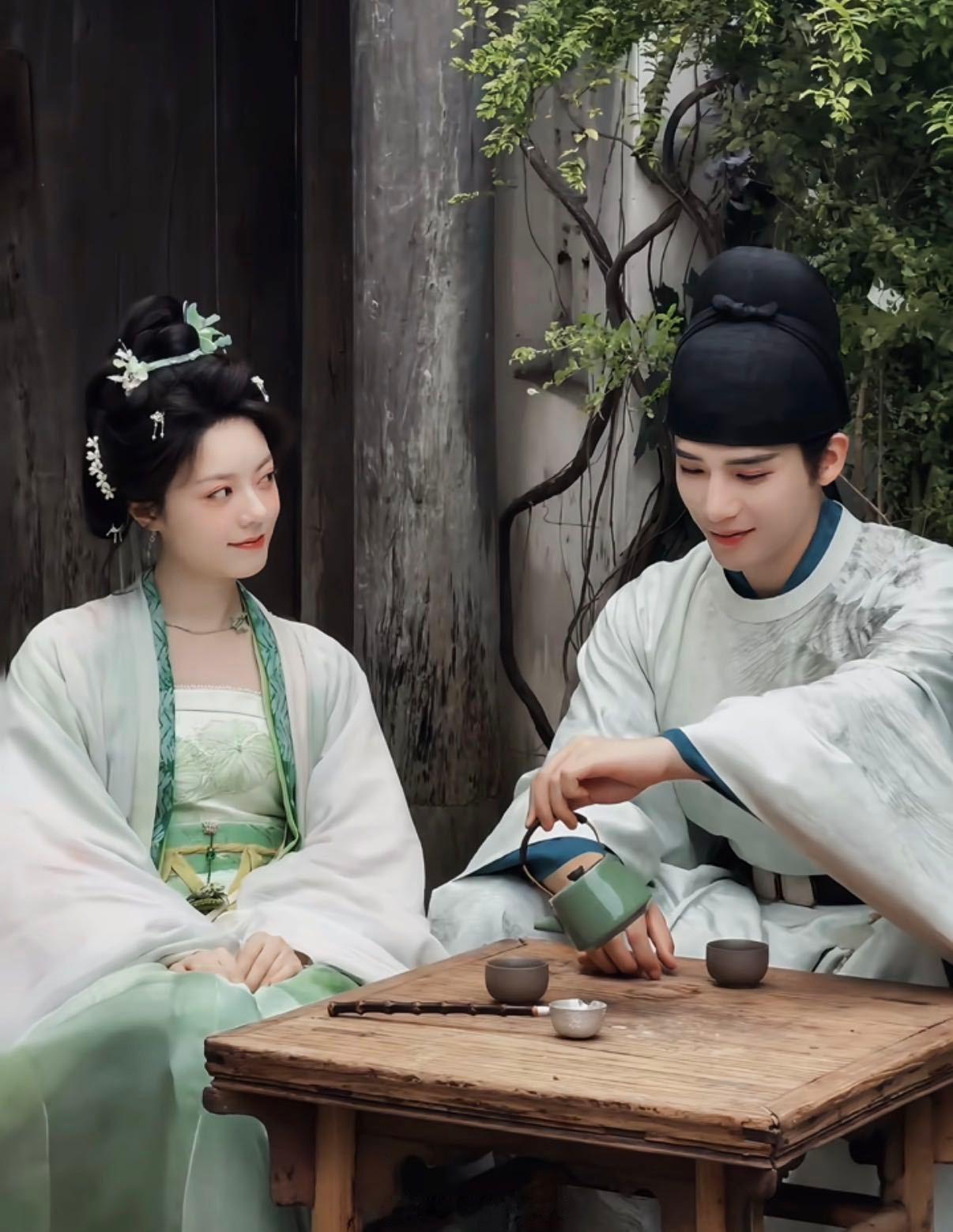 赵今麦王安宇天选古人赵今麦王安宇演古人是专业的刷到《一念江南》物料，赵今麦王安
