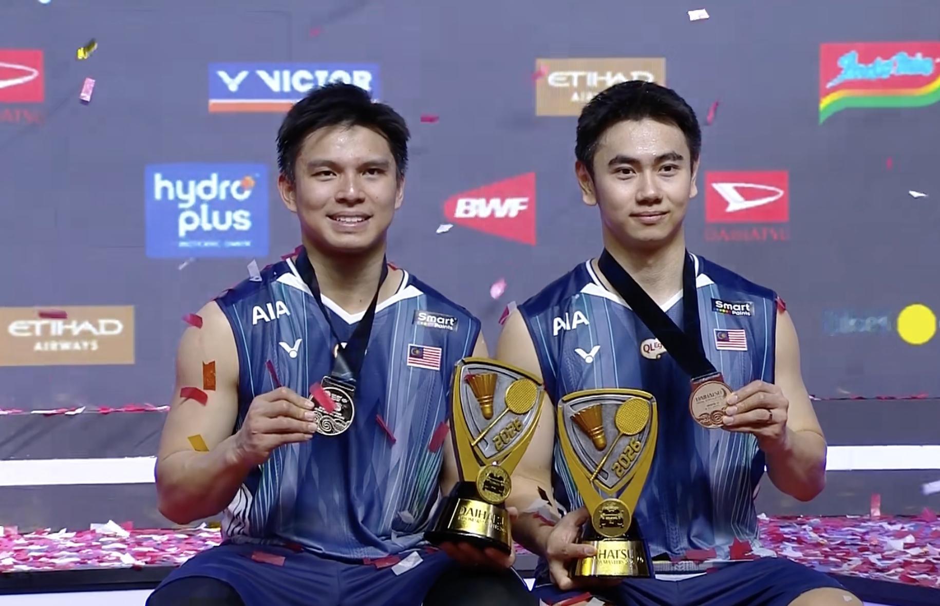 【飞丁组合🇲🇾夺冠之路🏆】1/16赛：21-15、21-17🇺🇸陈子