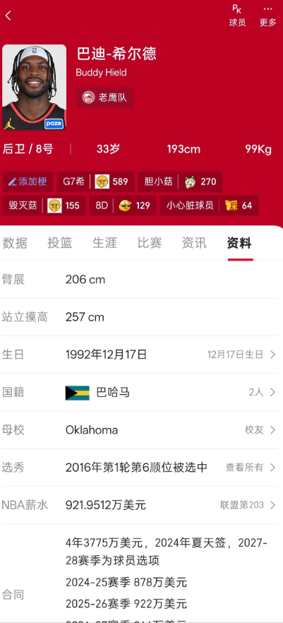 预测一笔交易老鹰送出射手巴迪希尔德加两个次轮火箭送出交易特例 