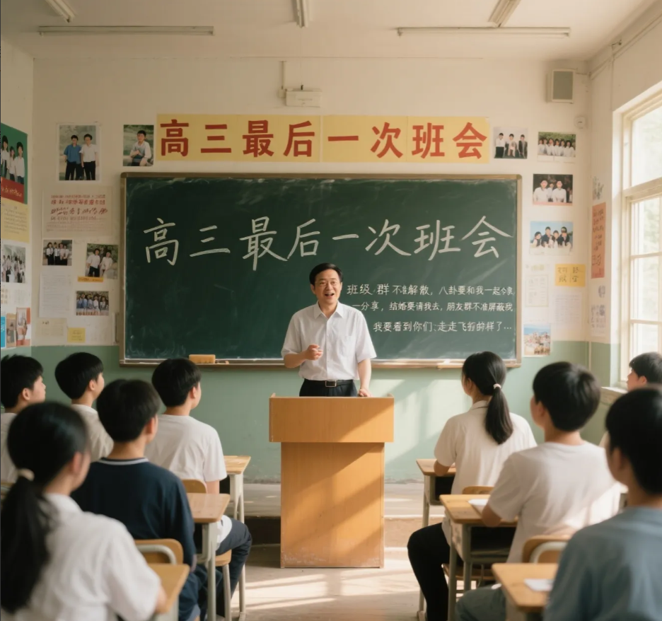 “班级群不准解散！”高三最后一次班会，班主任下达硬核要求：班级群不准解散，八卦