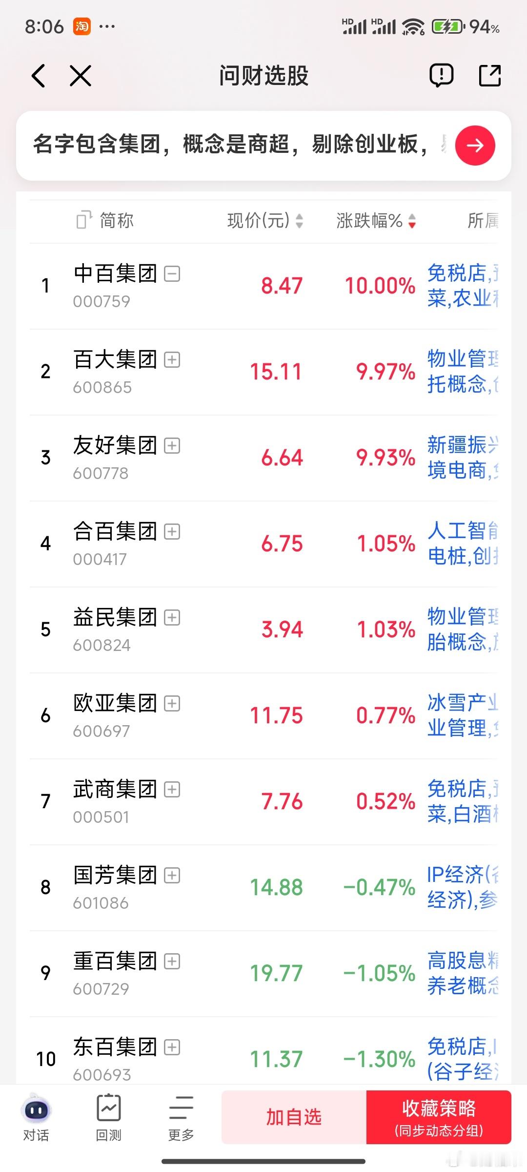 9月4日说的xx集团，按照国芳集团属性应该能做到中百集团，其他xx集团都没有出现