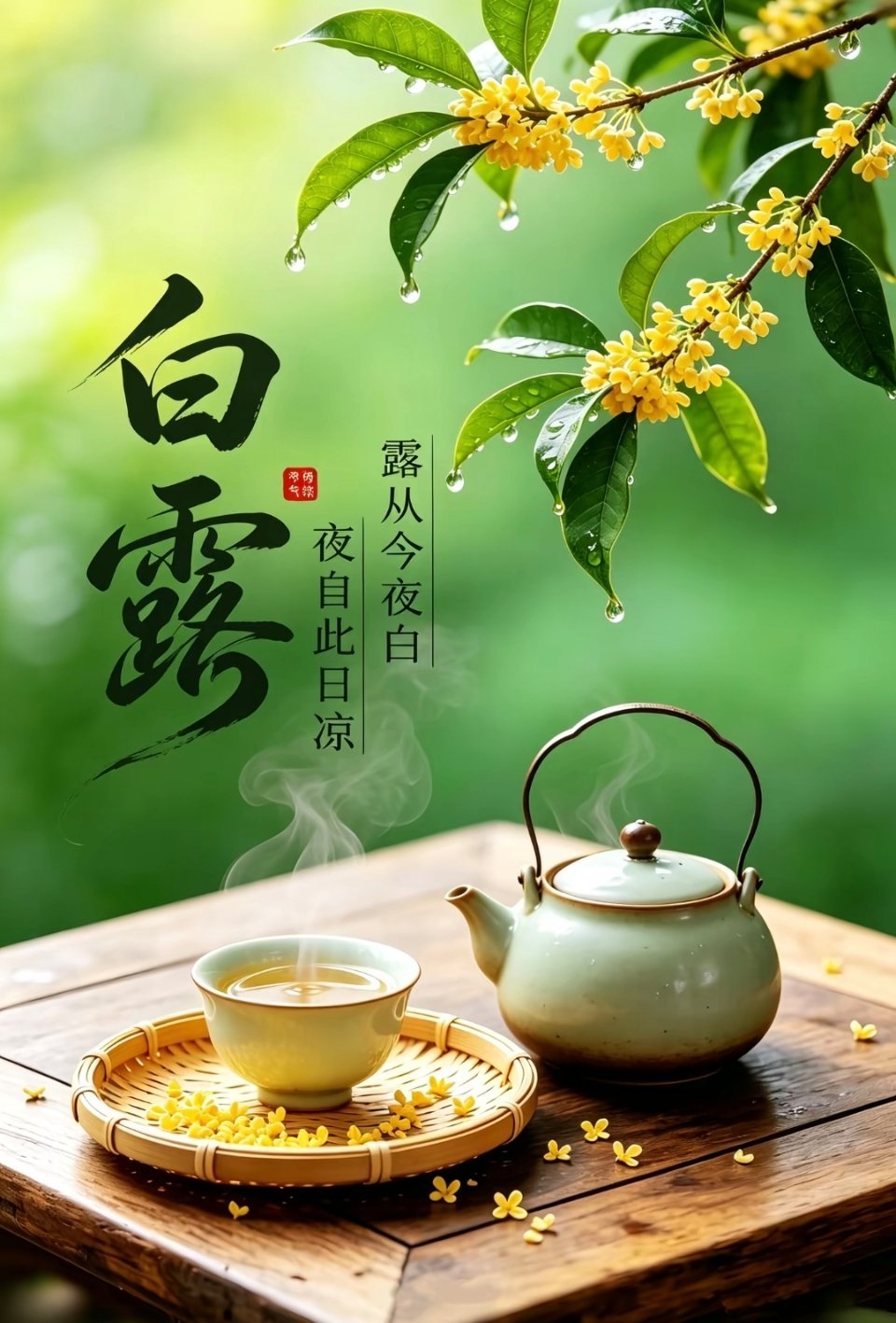 蒹葭苍苍，白露为霜，露凝秋凉，风染桂香。又是一年白露至，愿岁月温良，你我皆安康。