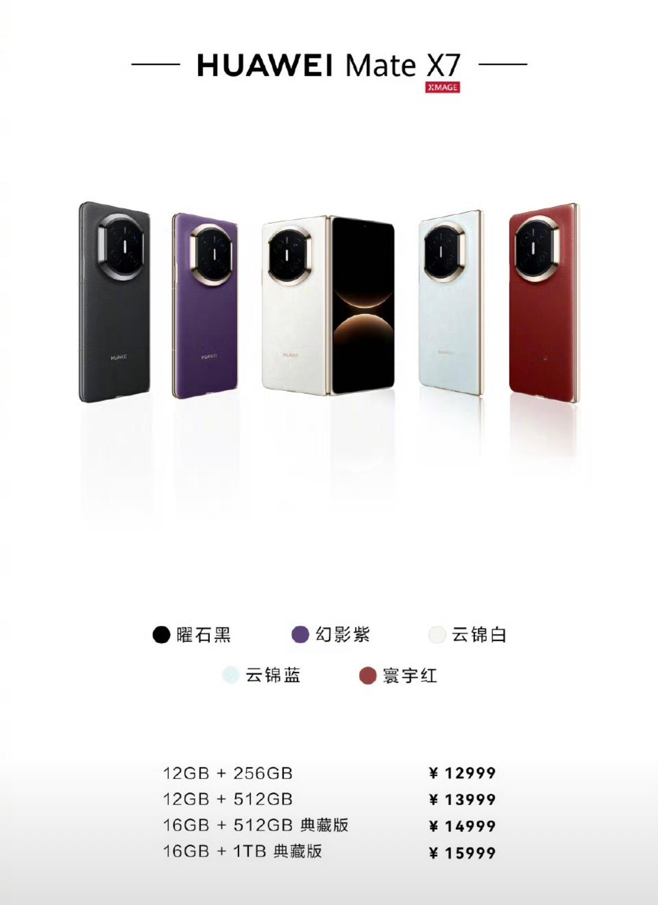 折叠屏集大成之作——华为MateX7，还是一如既往的火爆呀！线下门店都是看折叠