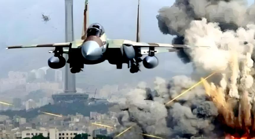 “美军重拳出击空袭伊朗，六个半小时持续压制对手，已经酿成大量伤亡。伊朗没有坐以待