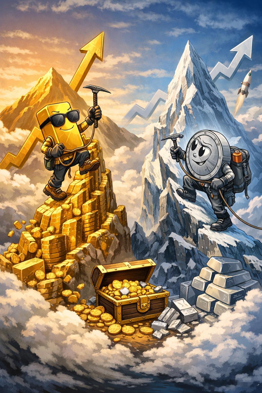 金银再起风暴：美银把黄金看向5000美元，白银的“弹簧”可能更狠金银价格近期再度