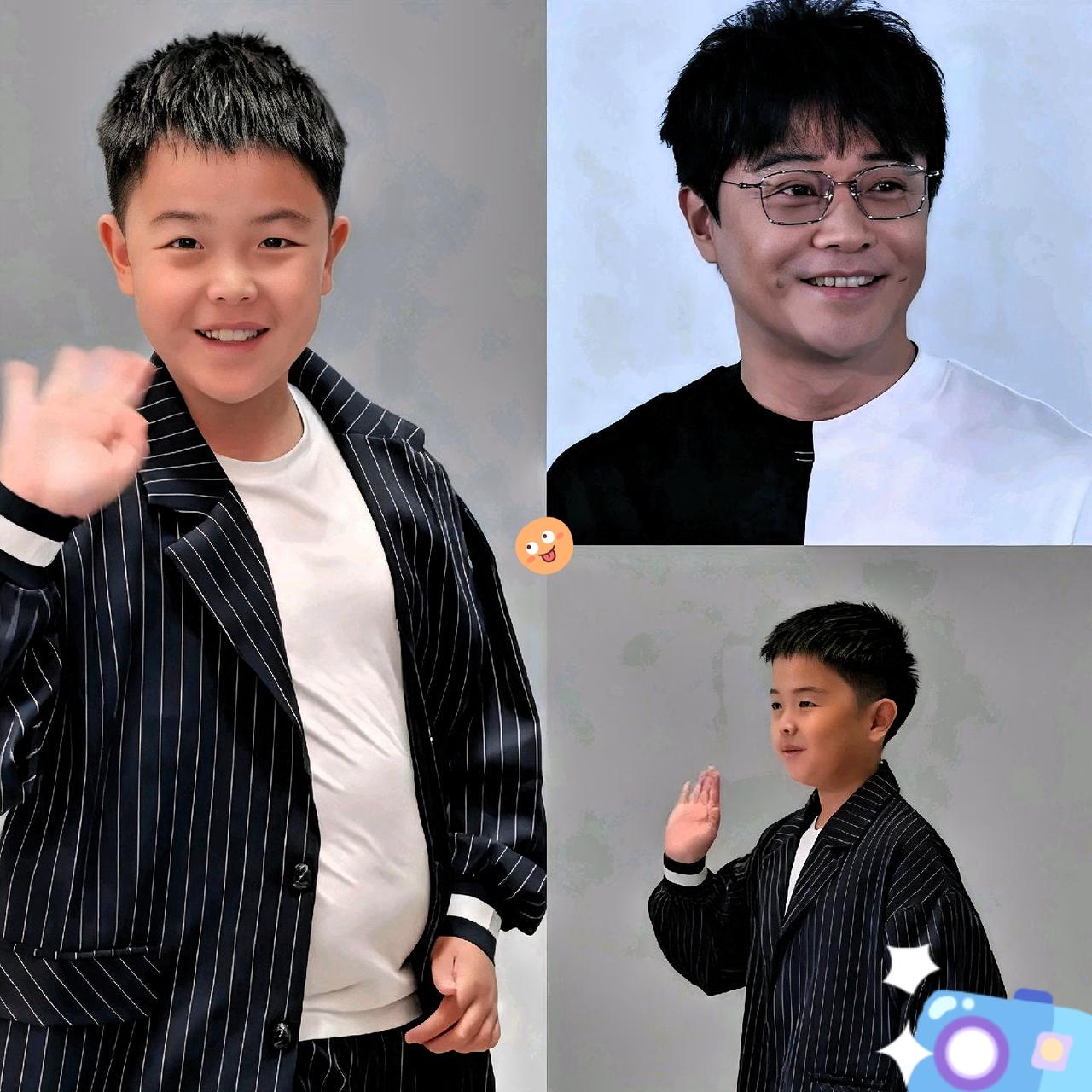 我爸眼光是真毒啊，看见佟丽娅儿子，他指着这小孩儿说：很早以前我就说这小孩不一