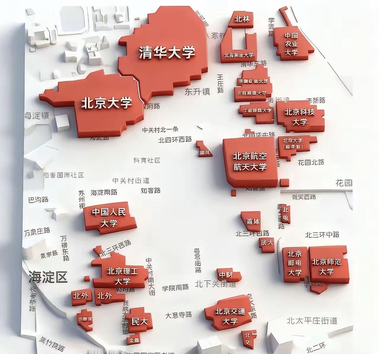 方圆三十公里范围内的8所985大学，实力差距还是蛮大的，校园面积也差很多。综合