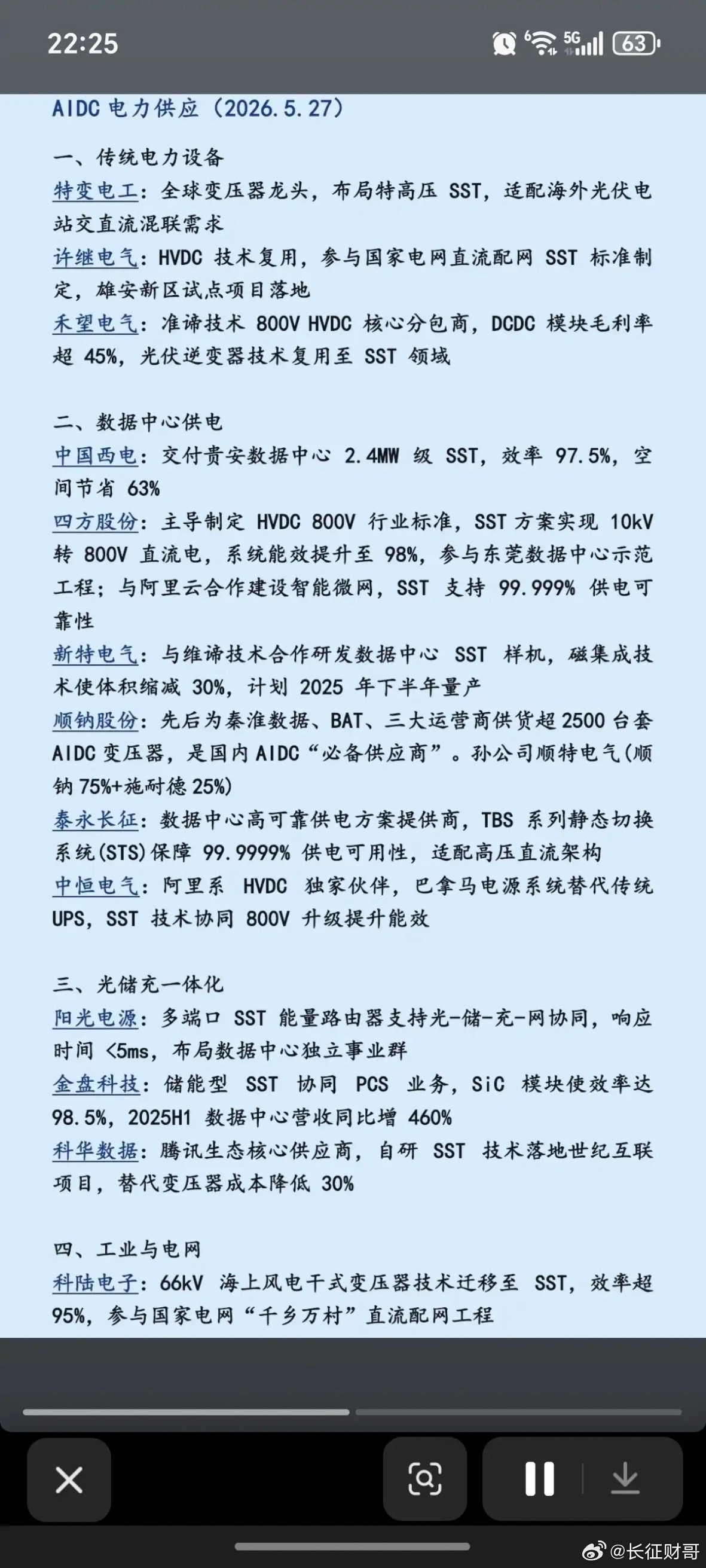 夏季用电高峰来临：AIDC电力供应！1.传统电力设备2.数据中心供电3.光储充一