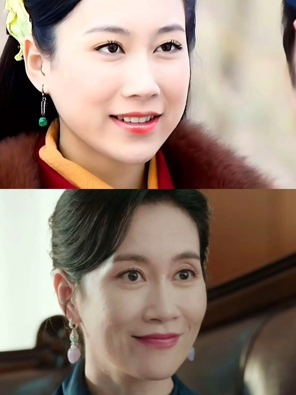 看眼睛。。好直观啊怎么觉得许研婆婆现在更好看呢是眉眼的变化吗？感觉现在更有气质呀