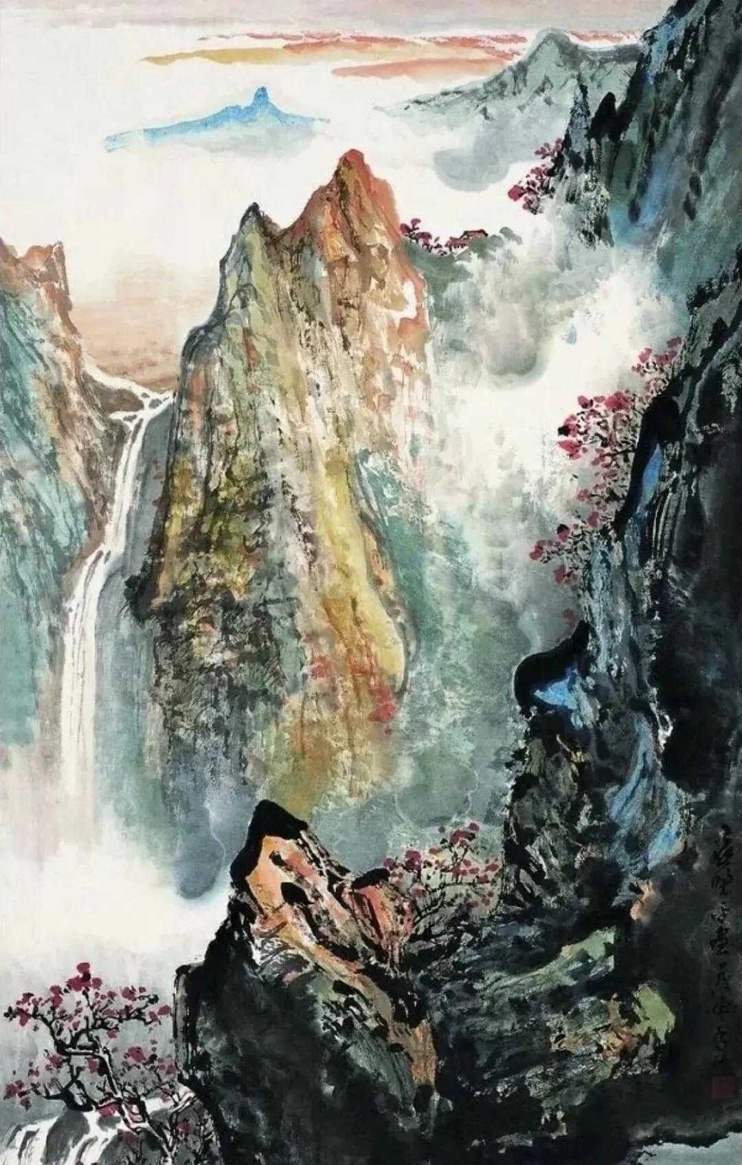 应野平山水六帧。海派画家应野平以笔墨写山川，融南北之韵，汇古今之法，苍润拙朴，气