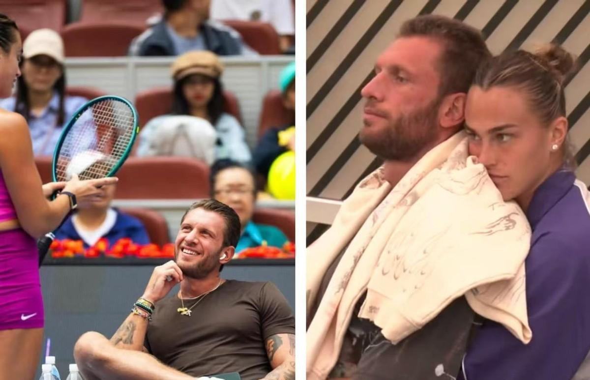 郑钦文为啥总差那么一口气？原来萨巴伦卡的秘密武器是男友时刻陪伴！这位高富帅男友格