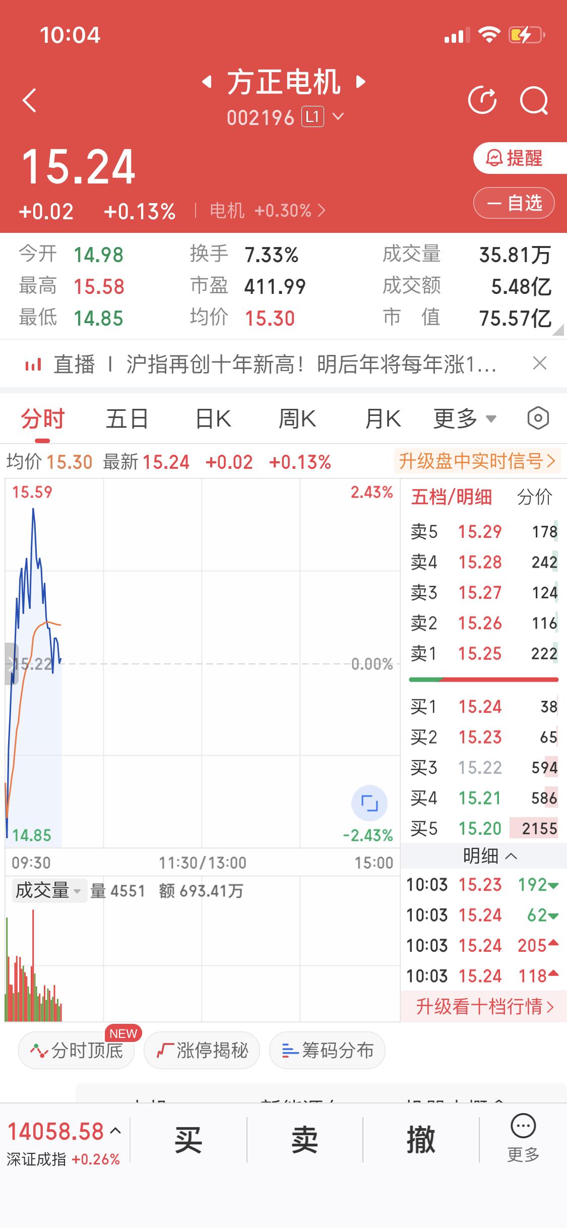 1月7日，我那重仓的方正电机简直让人无语，一点不见涨。看看前3天主力大幅卖出的名