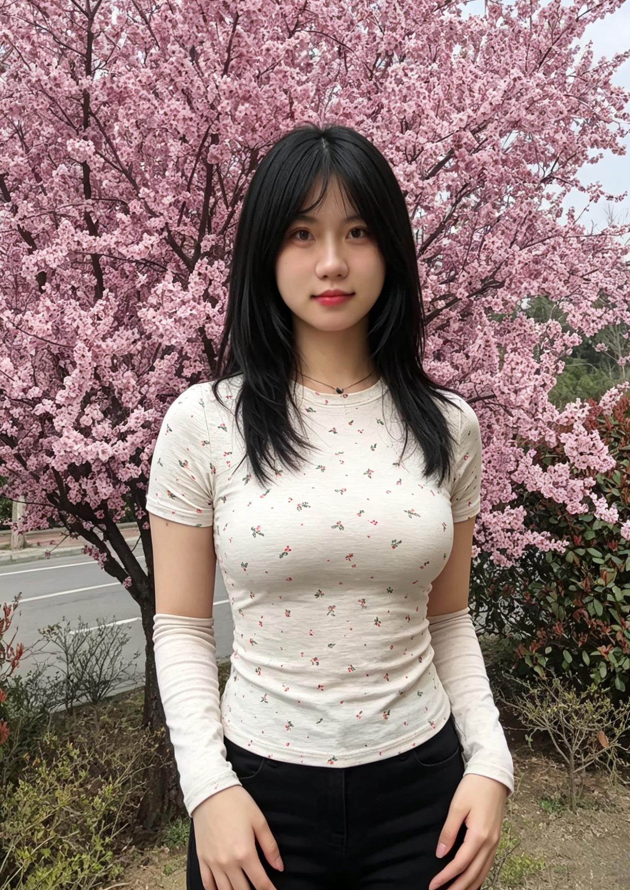 春风走遍了山野在遇见你的那一刻突然停了下来它看你黑发如瀑看你碎花轻衫看