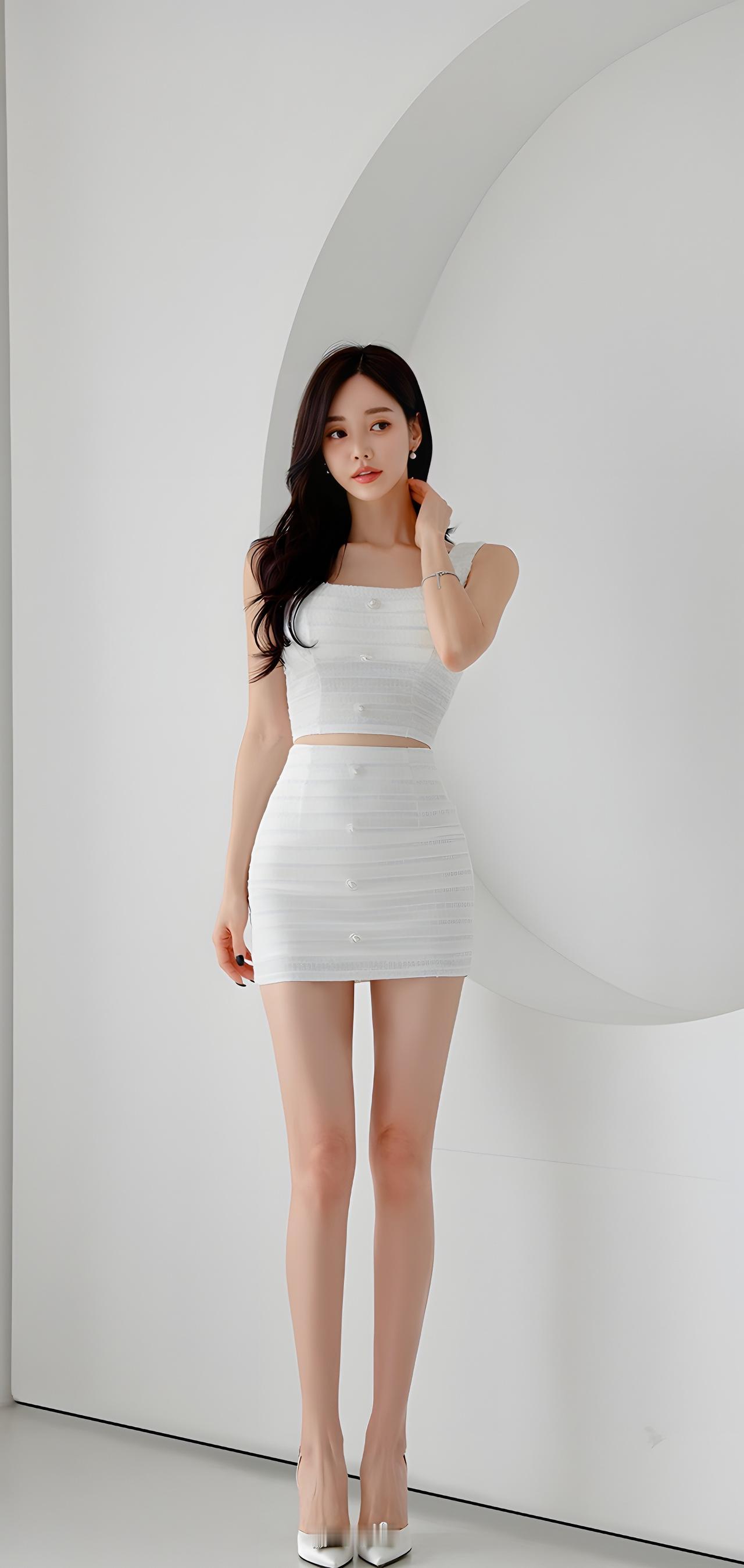 优雅白裙，气质满分，自信满满！🌟✨