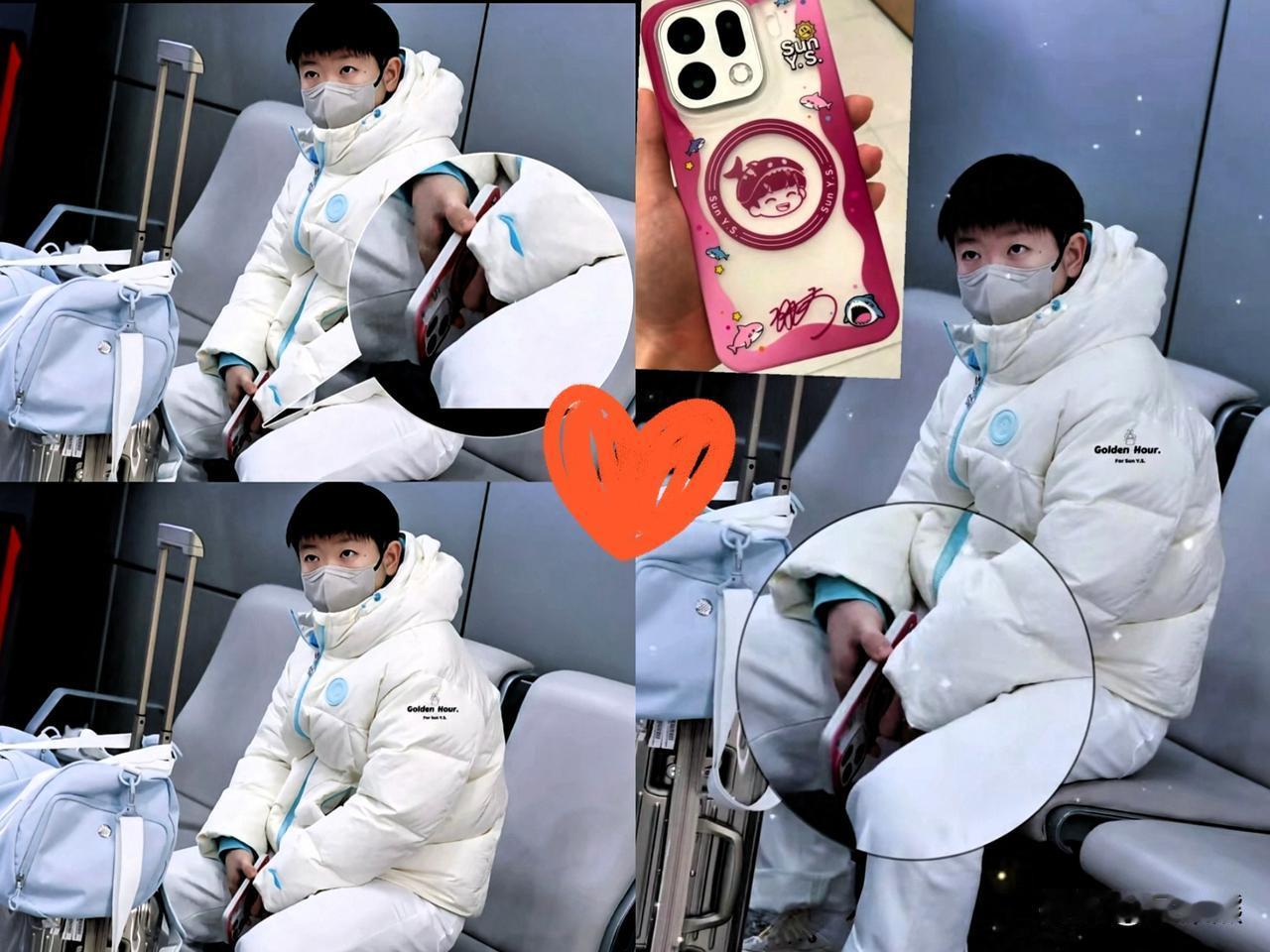 天呐，太可爱了！孙颖莎竟然用了自己的卡通形象手机壳网友点评，孙颖莎是一