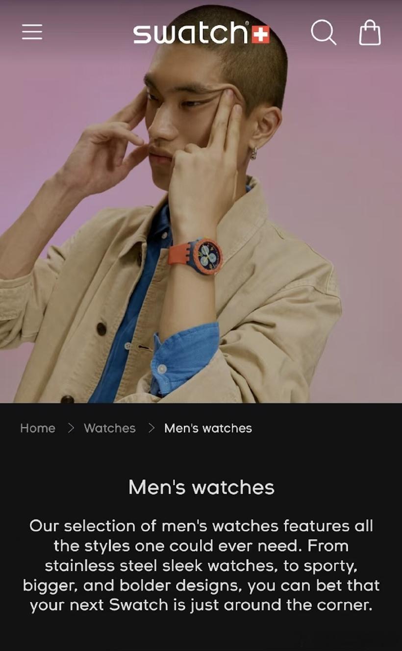 Swatch斯沃琪,这是日子过得太好了？想当下一狗嘉班纳了是吧？在香港官网整这么