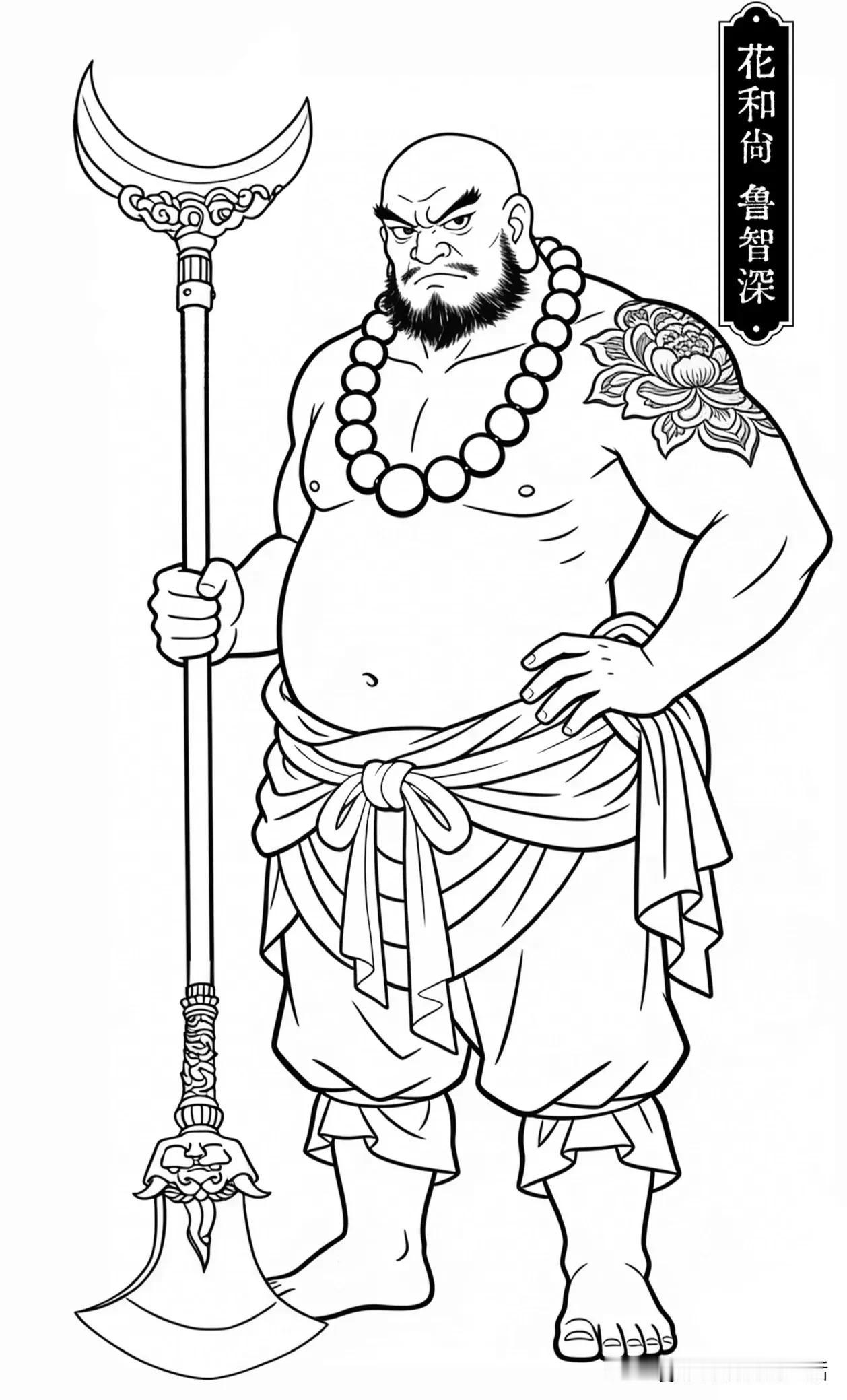 人物白描图欣赏