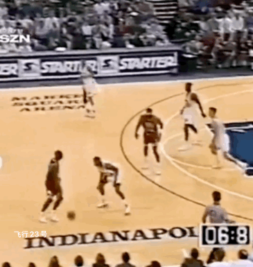 乔丹跟詹姆斯关键时刻怎么投？图1:这是乔丹职业生涯为数不多超过5次以上运球后投