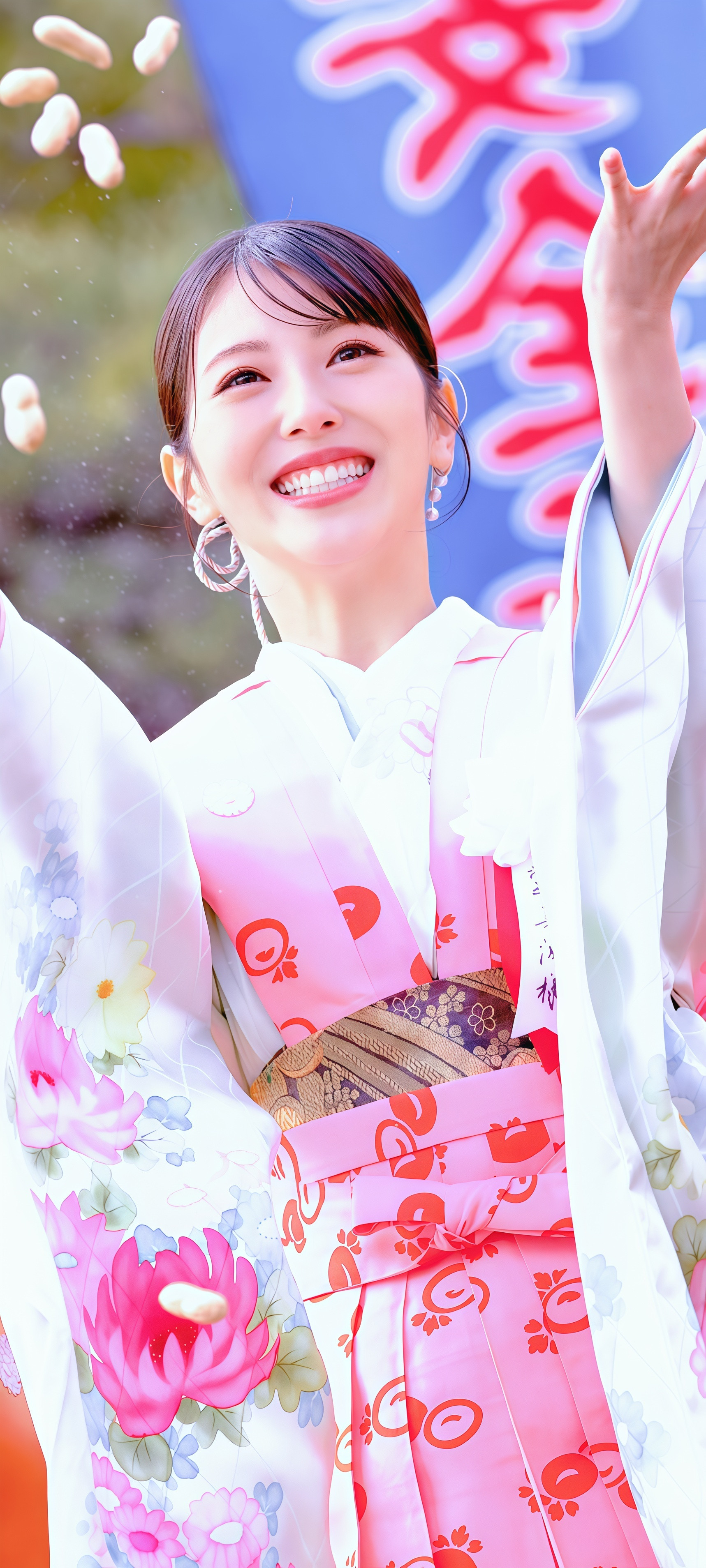 滨边美波粉色系壁纸更新女神真的穿什么都漂亮啊