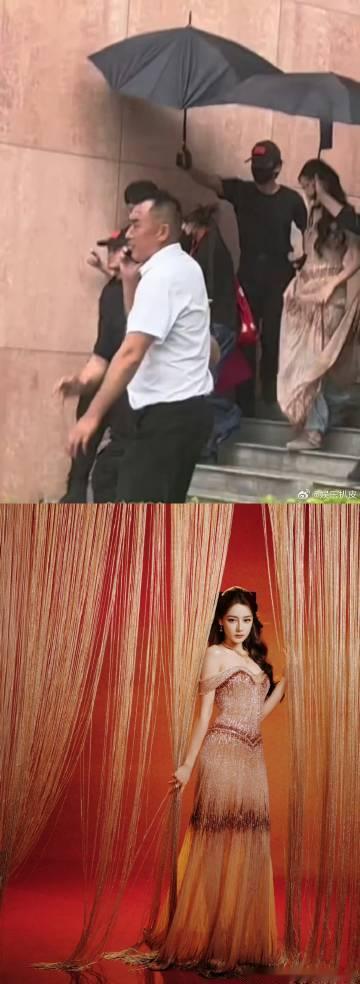 迪丽热巴裙子里面是牛仔裤完全看不出来，热巴好聪明，身材又这么好，裙子里套牛仔裤
