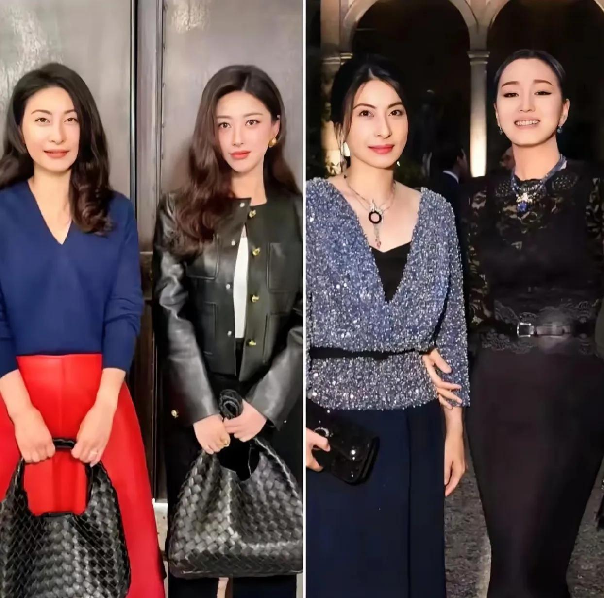 郭晶晶除了体育才能外，还有一个必杀技，就是无论和多出彩的女明星在一起合照，都不输
