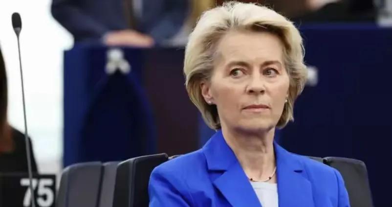 冯德莱恩强硬喊话了！针对美国已经停止对乌克兰进行军事援助的实际，欧盟委员会主席冯