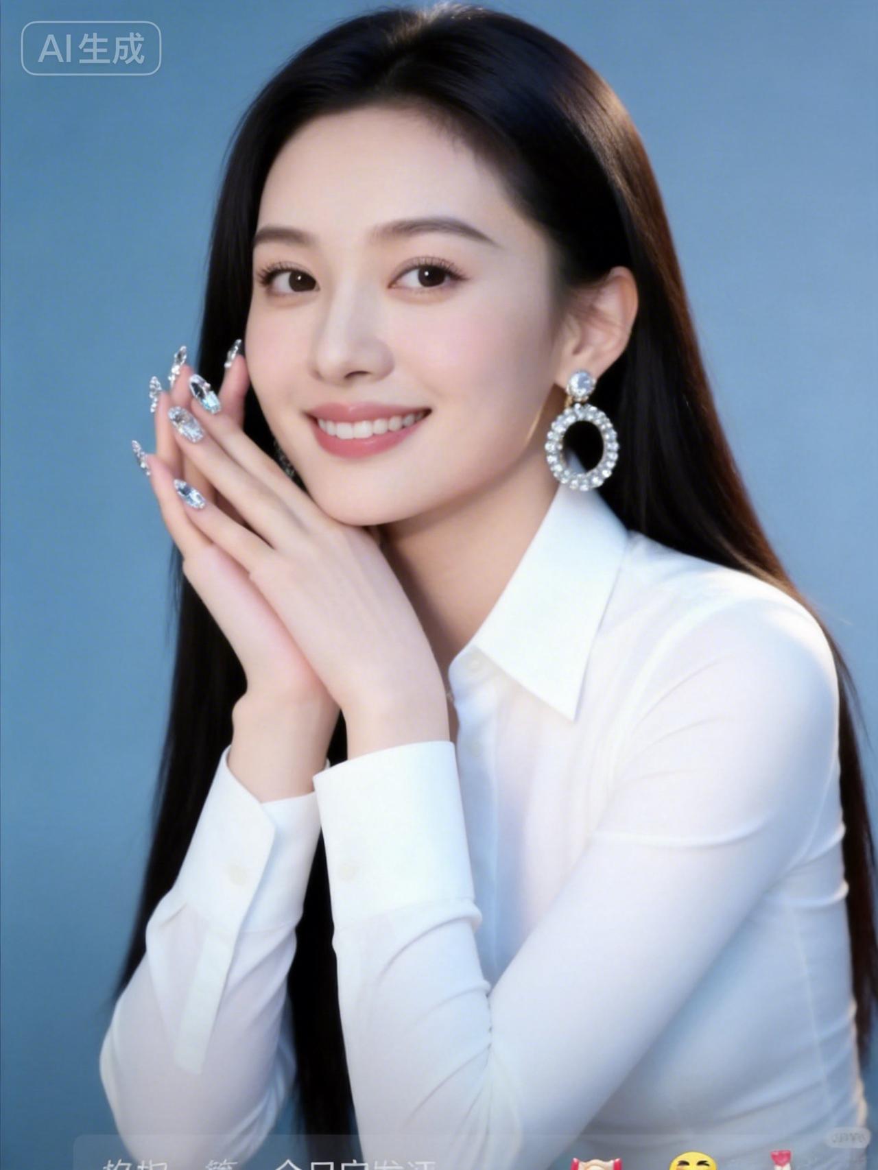 这位美女好漂亮，笑容好甜！