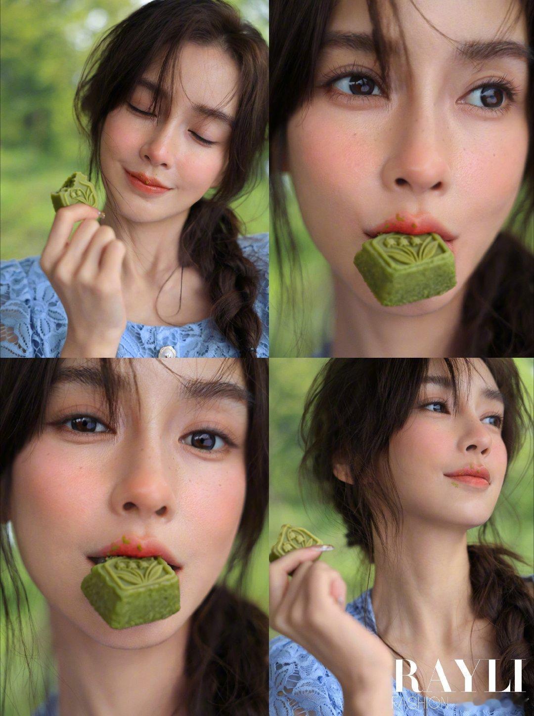 陈漫拍Angelababy｜Angelababy点黛落樱Angelababy