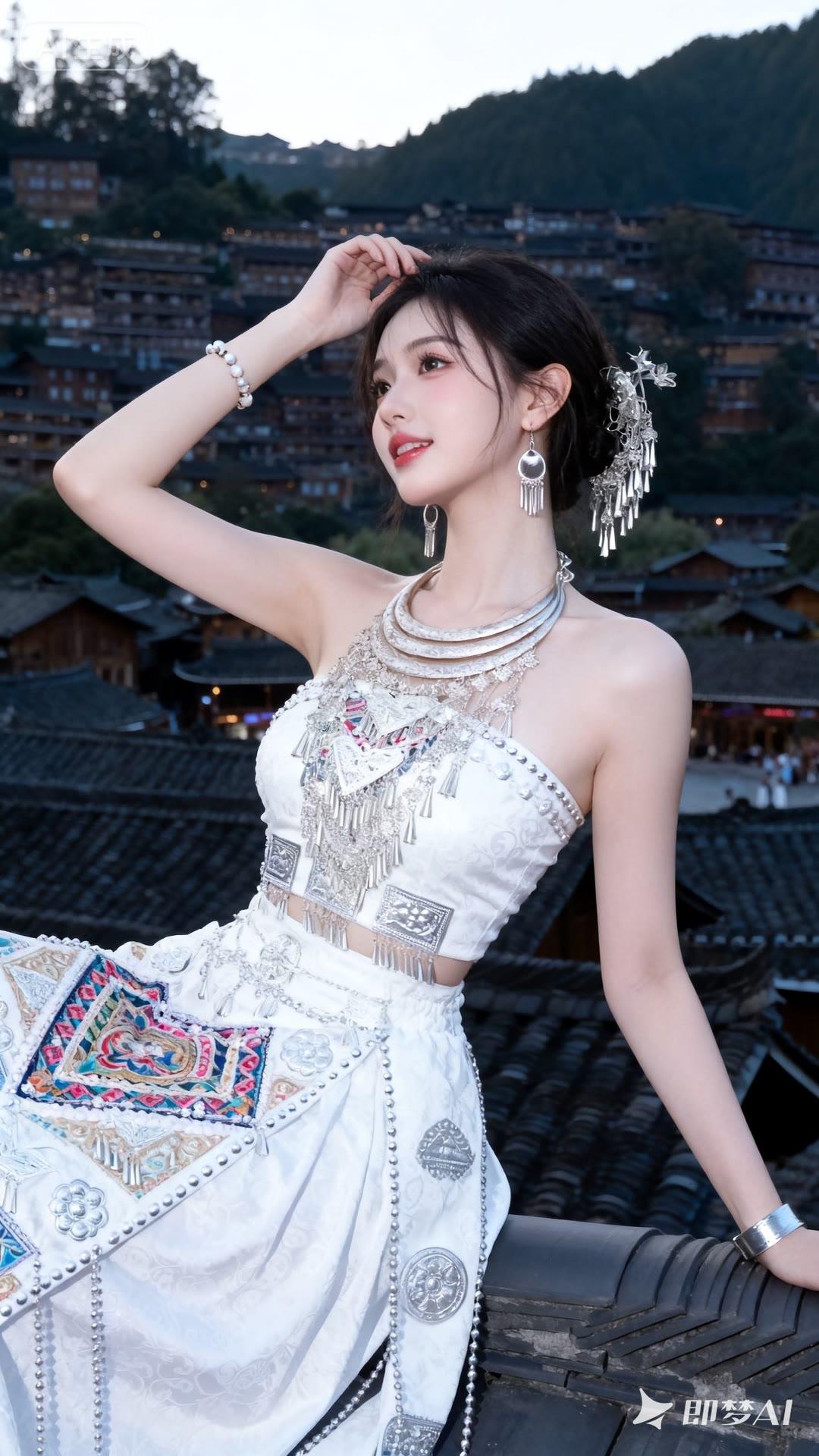 玉佩轻摇，古韵悠长。