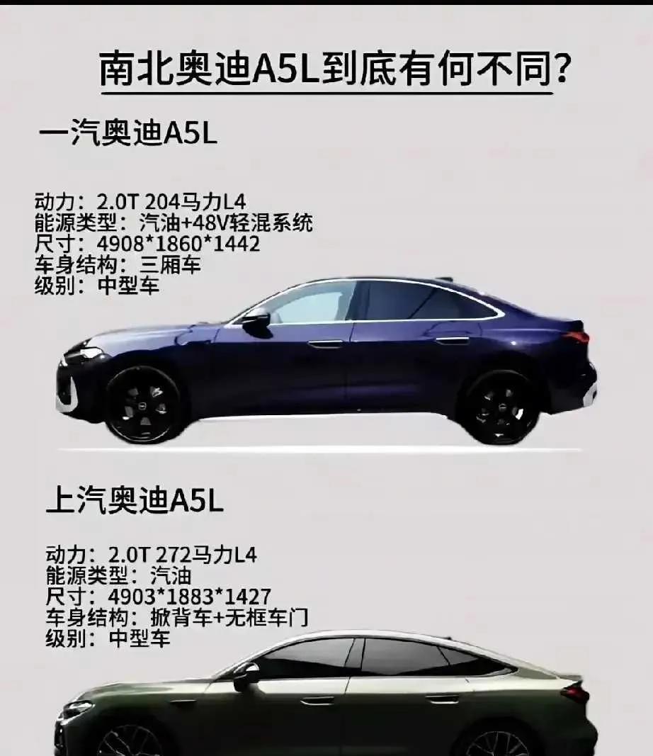 网友：同为奥迪A5L，你觉得哪个更好呢？
