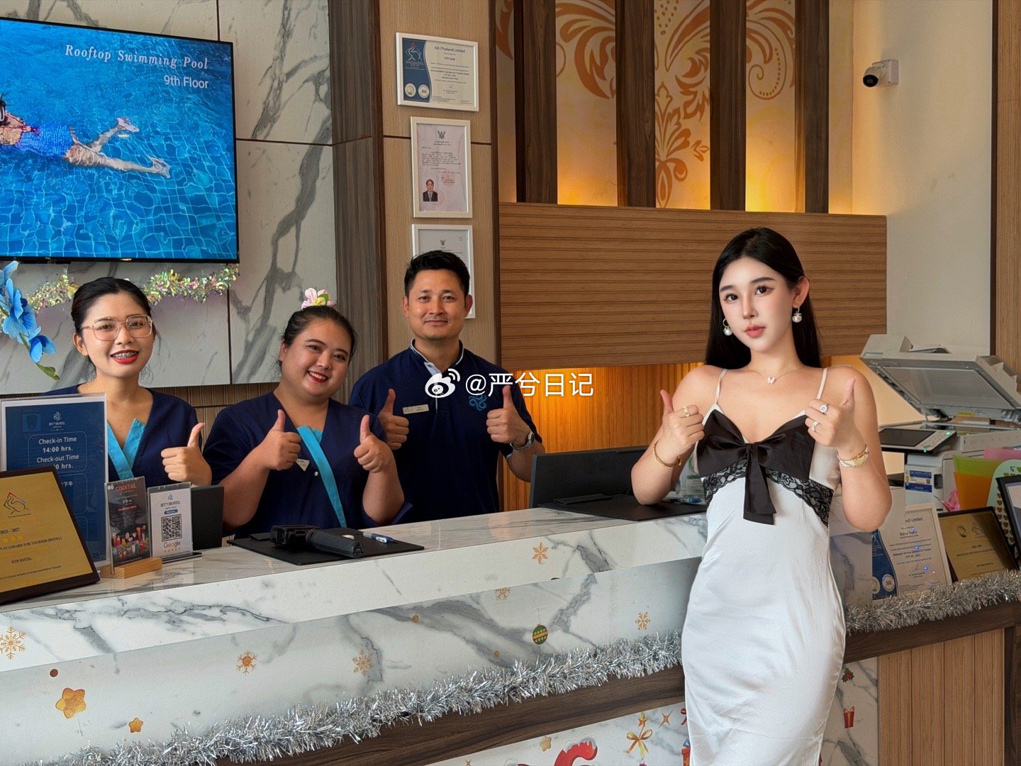 🇹🇭HT9HotelPattaya伙伴们的工作照，被热情与美好包围的难忘