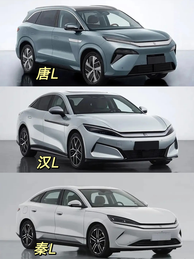 唐L的前部略显厚重车头蚌式设计，为的是灵动和层次感，放在汉L和秦L很合适，但