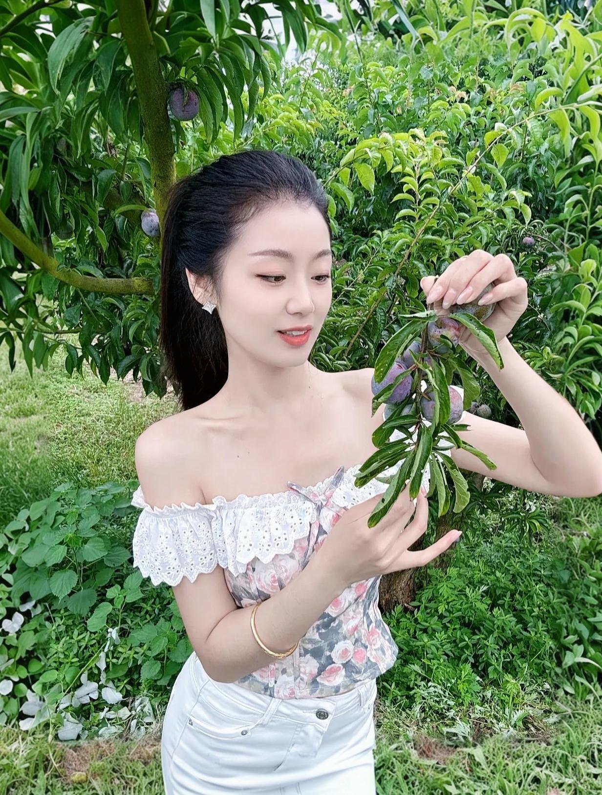 🌿在果园里采摘香甜多汁的水果，感受大自然的美好！🍓🍇🍒