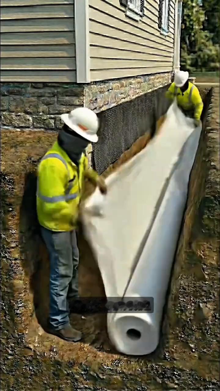 地下排水系统。为什么国外很多房子住上100年也不受潮、不发霉？问题就埋在地基下