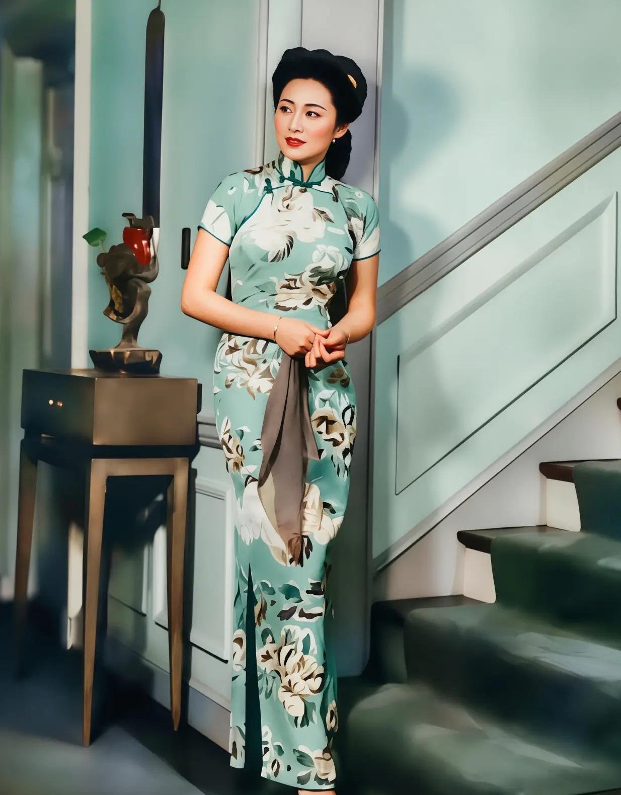 翻老照片真的比读很多细碎的民国故事还戳人。一张1942年的张乐怡留影，当时她才3