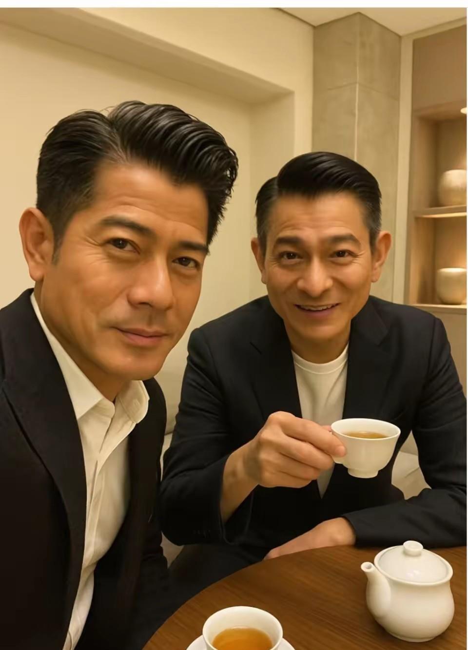 “四大天王”之郭天王、刘天王。你觉得俩“天王”老了，还帅么？