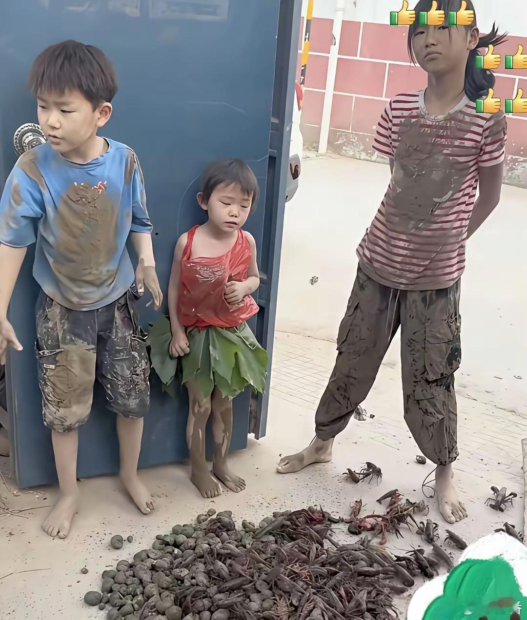 请问小孩子独自下水捉虾的情况，是先洗还是先打？​​​