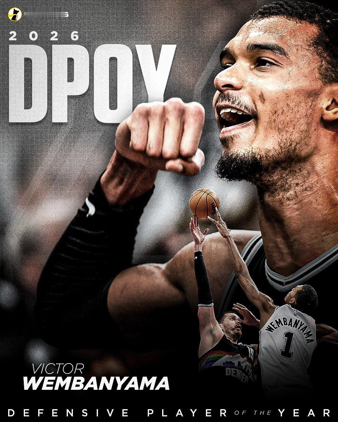 4月21日，文班亚马当选最佳防守球员（DPOY）得主，实至名归，他获得了所有10