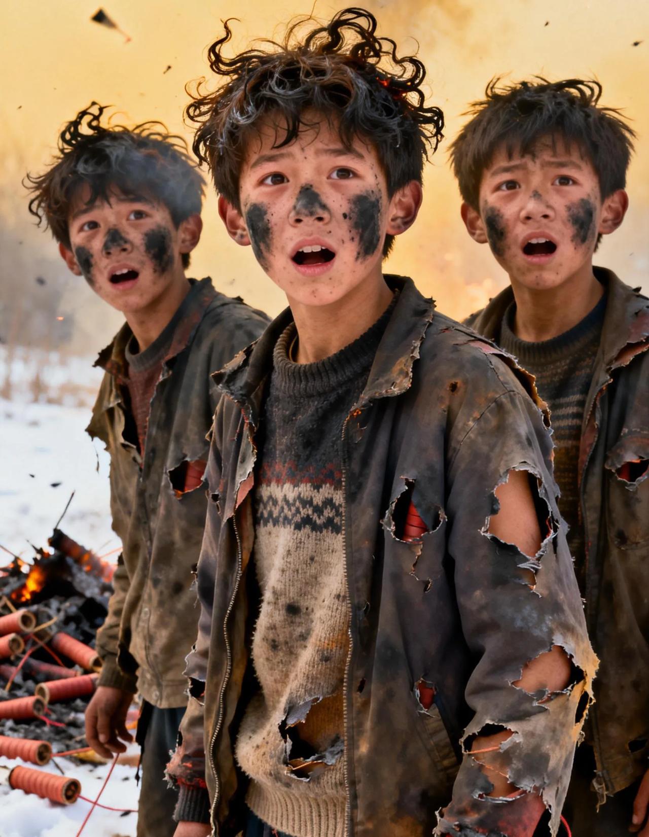 要笑死我了[笑着哭]近日，三个贪玩的少年买了几个大炮仗，想体验一下放炮仗的快乐。