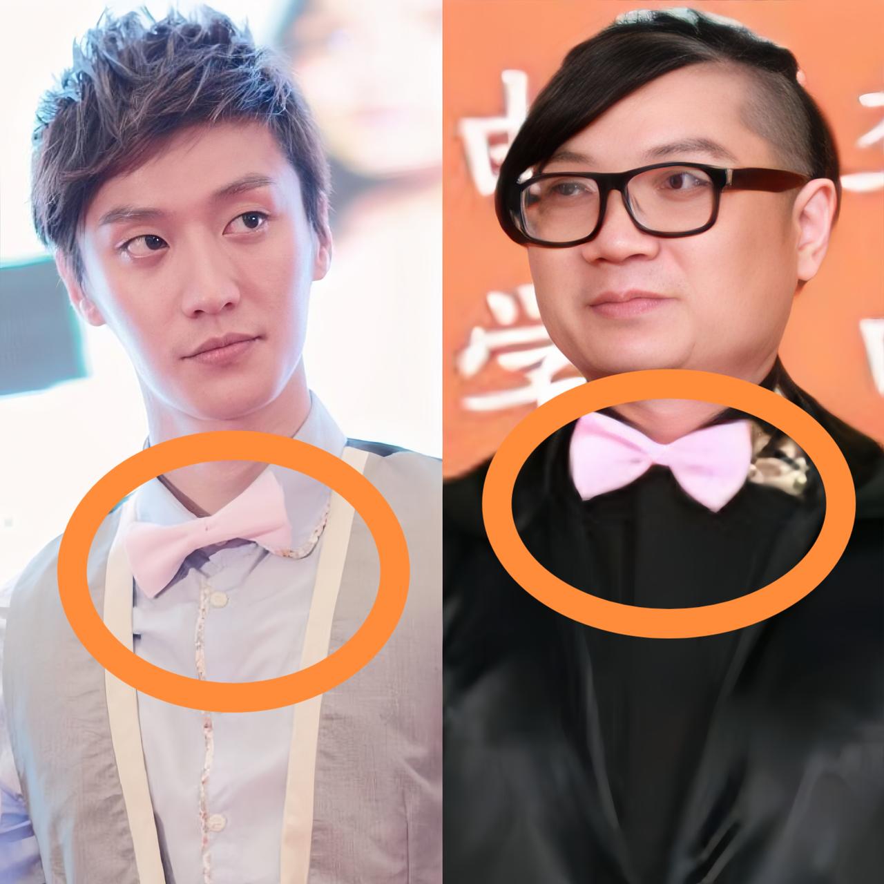 才发现程青松平时戴的粉红色的小领带，竟然和乔任梁当初戴的是一模一样，就是同款，而