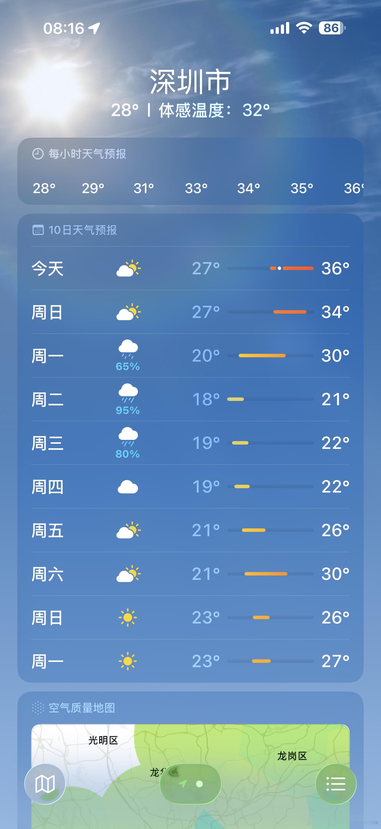 iPhone天气你可能真的不会用自带的天气确实挺好用的，尤其是iOS26哈，很多