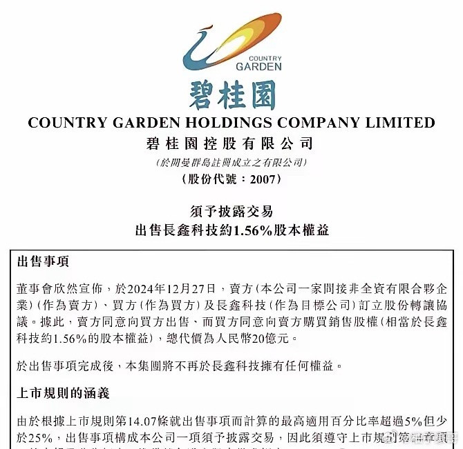 长鑫上市碧桂园痛失470亿谁都没资格“嘲笑”碧桂园！长鑫科技上市，股价冲上了天！