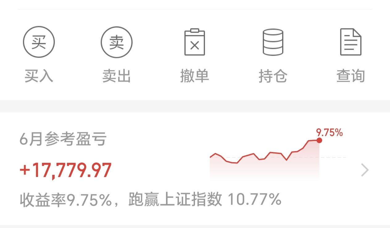 6月份跑赢上证10.77%，用事实说话！