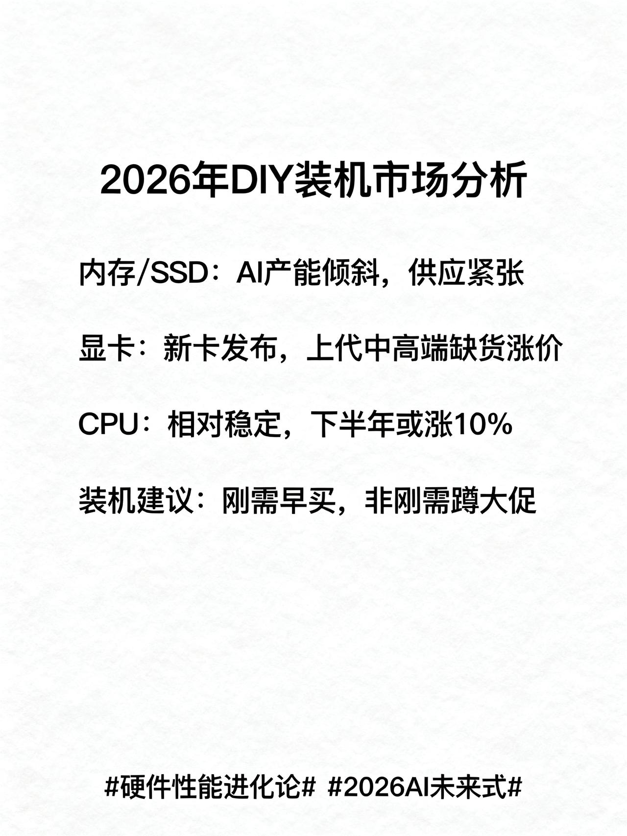 9月23日硬件市场观察：存储厂商专利战升温，DIY装机配件行情一览这篇内容整理